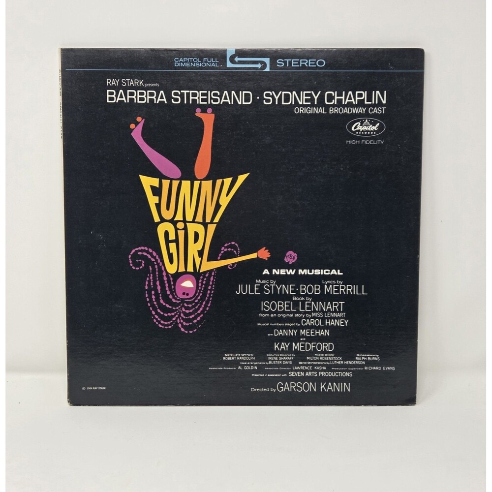 Barbra Streisand Funny Girl Original Broadway Cast LP Capitol STAO 2059 Vinyl